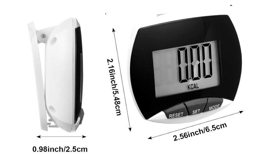 Black Clip Pedometer